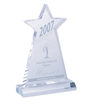 Acrylic Star Obelisk Awards